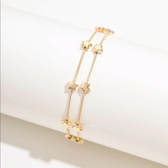 • Emily • Layered Stars Anklet - Picture 2 of 3